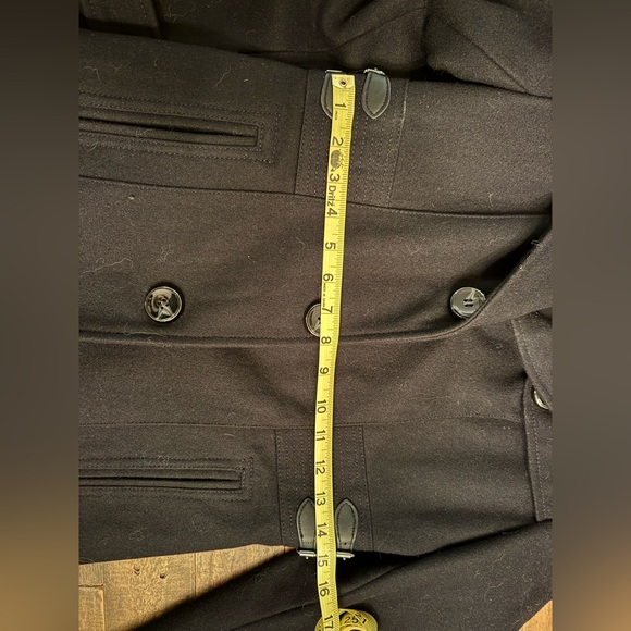 Kenneth Cole New York Black Wool Trench Coat - Picture 9 of 10